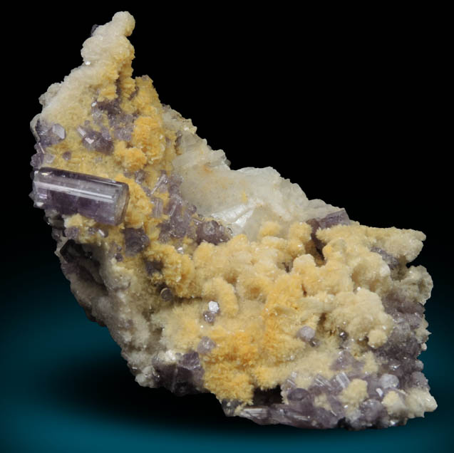 Fluorapatite with Bertrandite from Lavra da Golconda, near Governador Valadares, Minas Gerais, Brazil