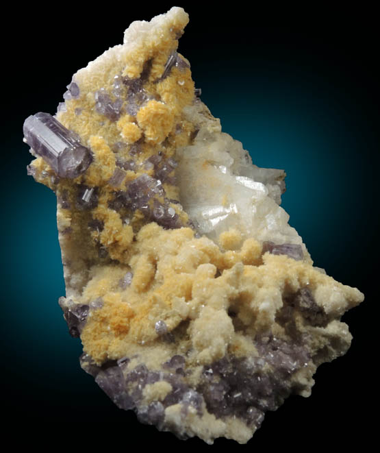 Fluorapatite with Bertrandite from Lavra da Golconda, near Governador Valadares, Minas Gerais, Brazil