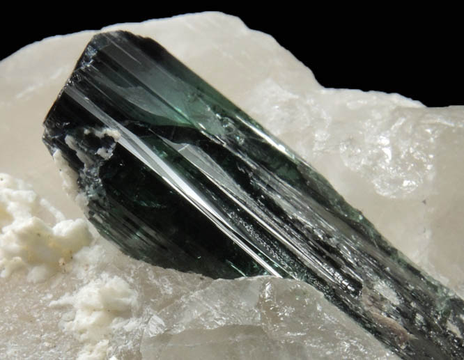 Elbaite Tourmaline in Quartz from Barra do Salinas, Coronel Murta, Minas Gerais, Brazil