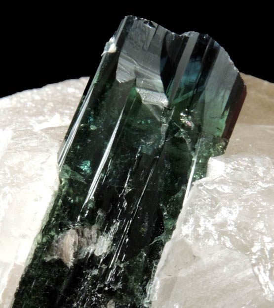 Elbaite Tourmaline in Quartz from Barra do Salinas, Coronel Murta, Minas Gerais, Brazil