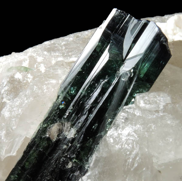 Elbaite Tourmaline in Quartz from Barra do Salinas, Coronel Murta, Minas Gerais, Brazil