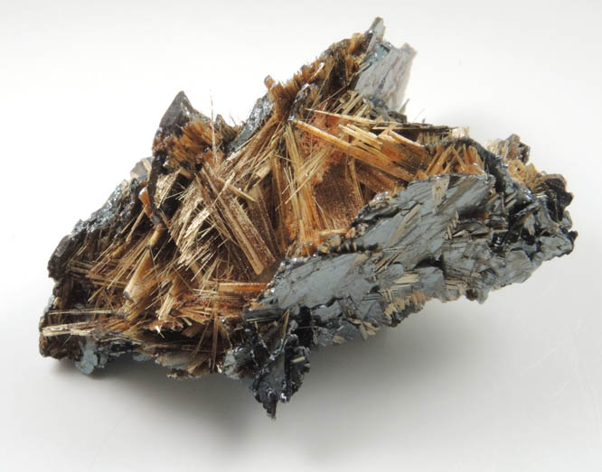 Rutile with Hematite from Novo Horizonte, Bahia, Brazil