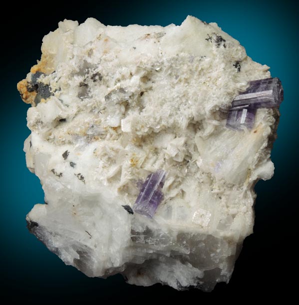 Fluorapatite on Albite with Bertrandite from Lavra da Golconda, near Governador Valadares, Minas Gerais, Brazil