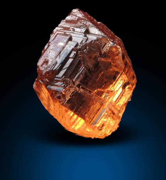 Spessartine Garnet (gem-grade crystal) from Galilia, Minas Gerais, Brazil