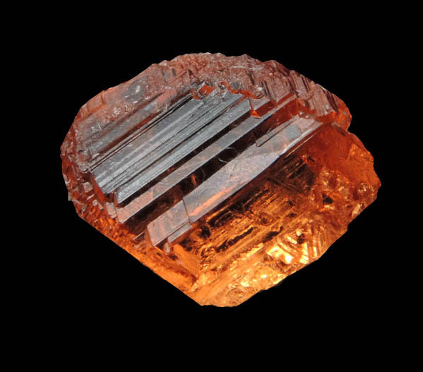 Spessartine Garnet (gem-grade crystal) from Galilia, Minas Gerais, Brazil