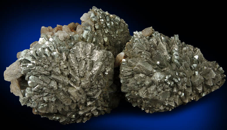 Pyrite with minor Calcite from Rensselaer Quarry, Pleasant Ridge, 6 km east of Rensselaer, Jasper County, Indiana