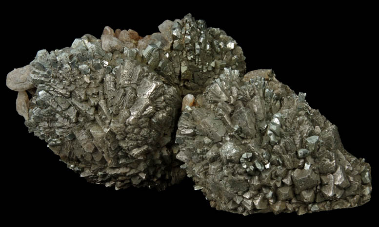 Pyrite with minor Calcite from Rensselaer Quarry, Pleasant Ridge, 6 km east of Rensselaer, Jasper County, Indiana