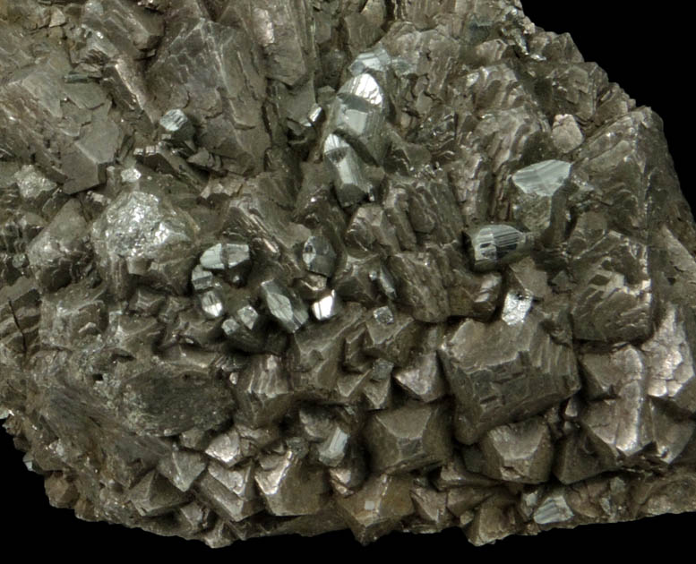 Pyrite with minor Calcite from Rensselaer Quarry, Pleasant Ridge, 6 km east of Rensselaer, Jasper County, Indiana