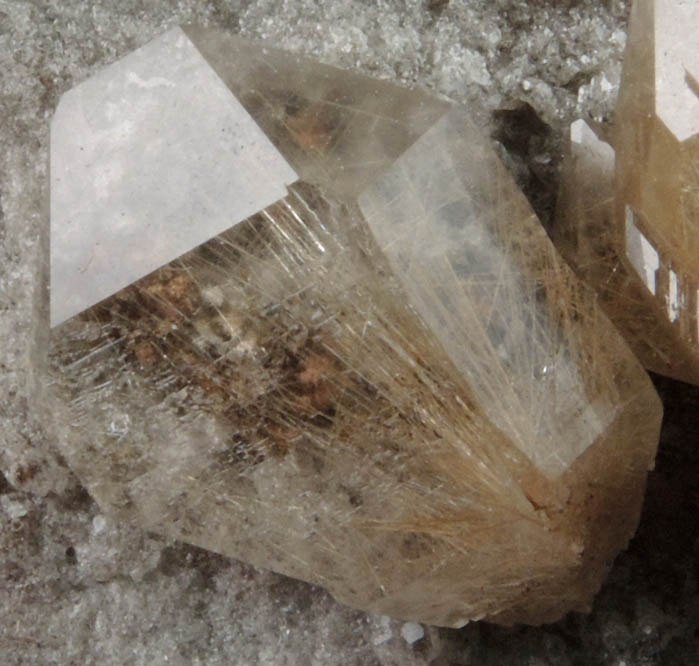 Quartz with Rutile inclusions (Rutilated Quartz) from Novo Horizonte, Bahia, Brazil