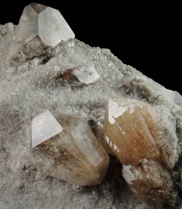 Quartz with Rutile inclusions (Rutilated Quartz) from Novo Horizonte, Bahia, Brazil