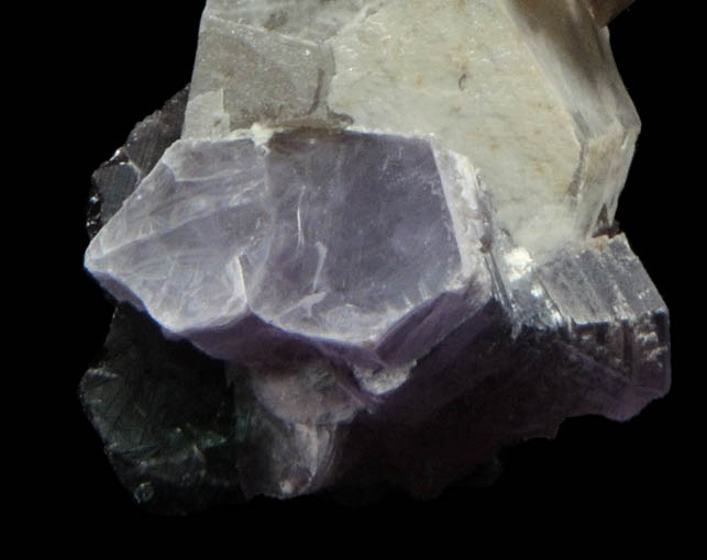 Quartz var. Smoky Scepter with Lepidolite from Pederneira Mine, Sao Jose da Safira, Minas Gerais, Brazil