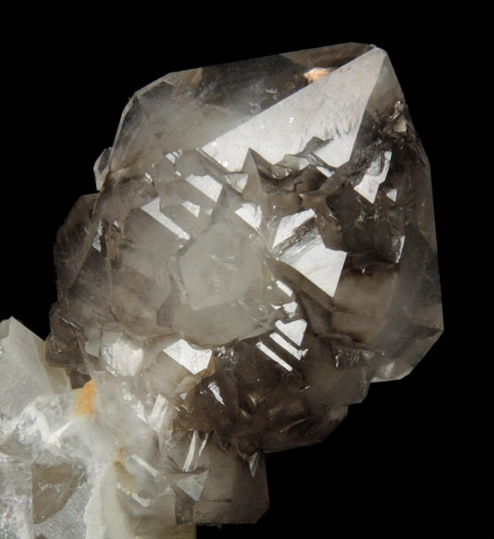 Quartz var. Smoky Scepter with Lepidolite from Pederneira Mine, Sao Jose da Safira, Minas Gerais, Brazil