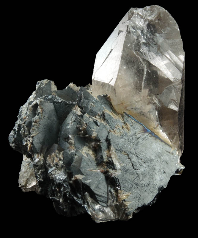 Hematite with Quartz and Rutile from Novo Horizonte, Bahia, Brazil