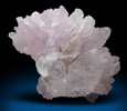 Quartz var. Rose Quartz crystals from Alto da Pitorra, Laranjeiras, Galilia, Minas Gerais, Brazil