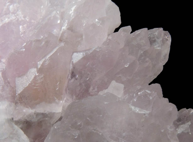 Quartz var. Rose Quartz crystals from Alto da Pitorra, Laranjeiras, Galilia, Minas Gerais, Brazil