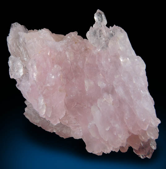 Quartz var. Rose Quartz crystals from Alto da Pitorra, Laranjeiras, Galilia, Minas Gerais, Brazil