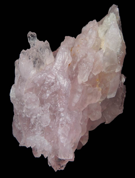 Quartz var. Rose Quartz crystals from Alto da Pitorra, Laranjeiras, Galilia, Minas Gerais, Brazil