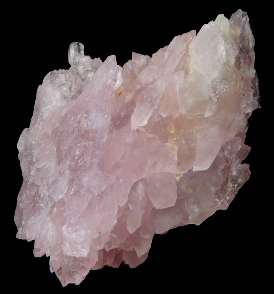 Quartz var. Rose Quartz crystals from Alto da Pitorra, Laranjeiras, Galilia, Minas Gerais, Brazil