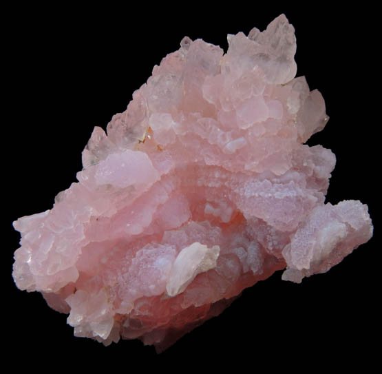 Quartz var. Rose Quartz crystals from Alto da Pitorra, Laranjeiras, Galilia, Minas Gerais, Brazil