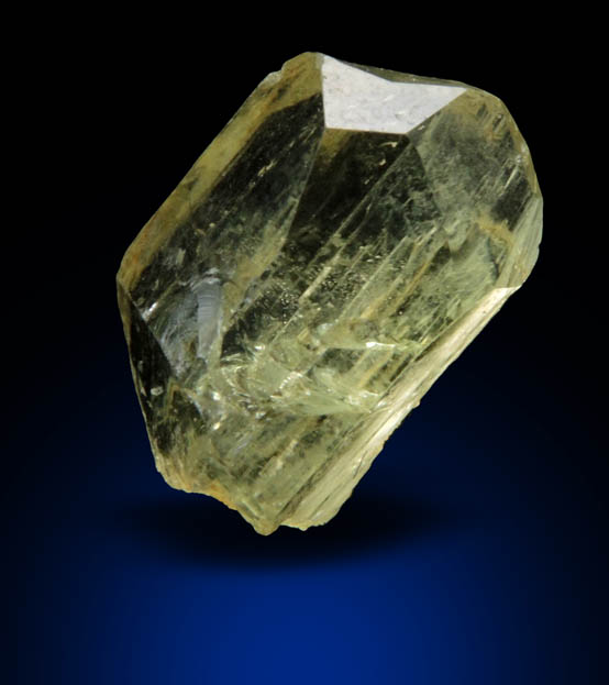 Brazilianite (gem-grade) from Lavra do Telrio, Linpolis, Divino das Laranjeras, Minas Gerais, Brazil