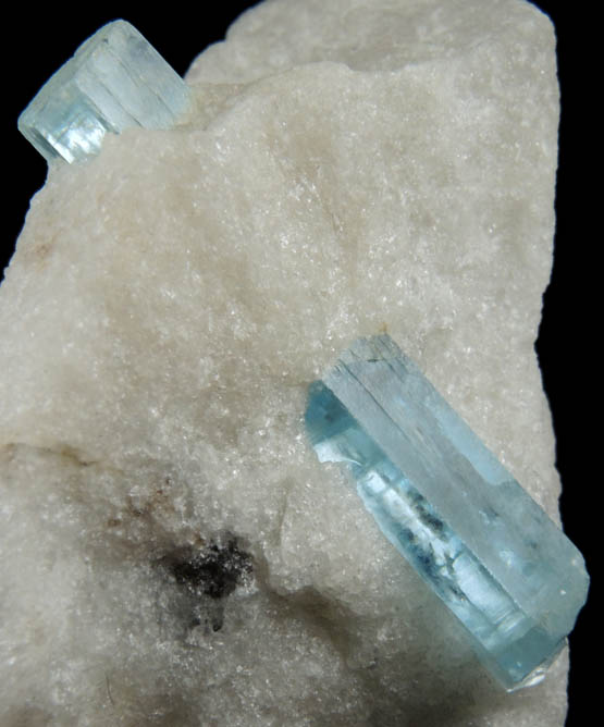 Beryl var. Aquamarine in Quartz from Shengus, Skardu District, Gilgit-Baltistan, Pakistan