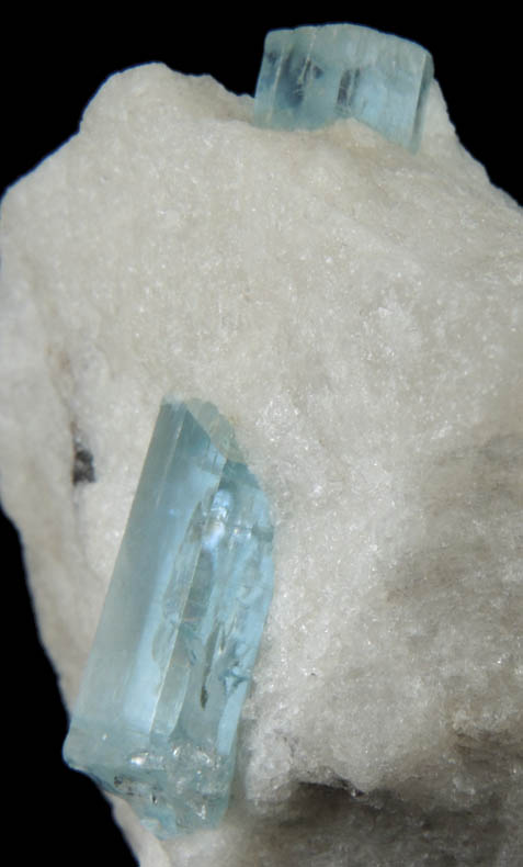 Beryl var. Aquamarine in Quartz from Shengus, Skardu District, Gilgit-Baltistan, Pakistan