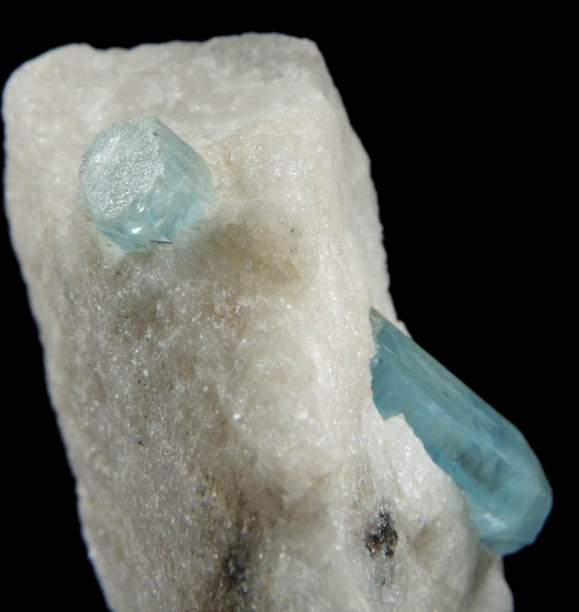 Beryl var. Aquamarine in Quartz from Shengus, Skardu District, Gilgit-Baltistan, Pakistan