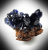 Azurite from Touissit Mine, 21 km SSE of Oujda, Jerada Province, Oriental, Morocco