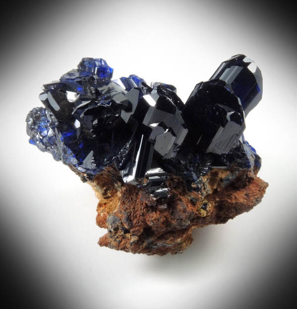 Azurite from Touissit Mine, 21 km SSE of Oujda, Jerada Province, Oriental, Morocco