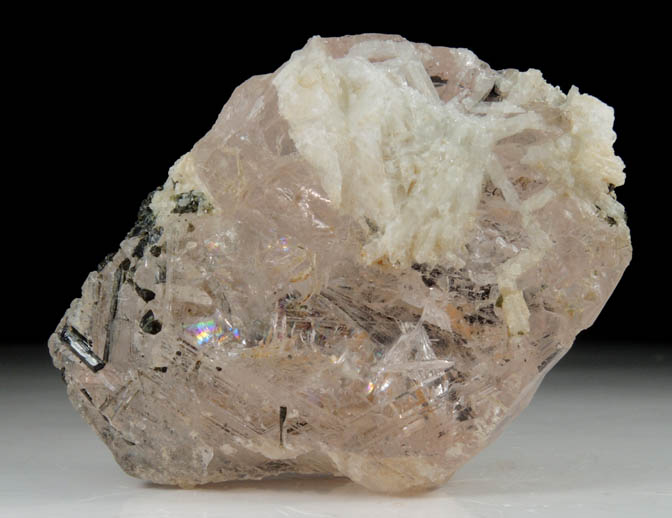 Beryl var. Morganite with Elbaite Tourmaline from Barra do Salinas, Coronel Murta, Minas Gerais, Brazil