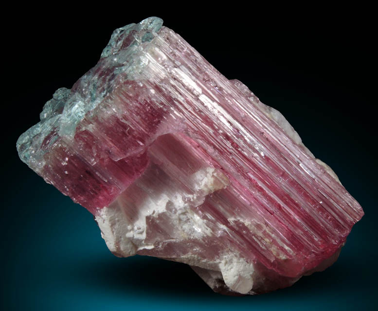 Elbaite var. Rubellite Tourmaline from Barra do Salinas, Coronel Murta, Minas Gerais, Brazil