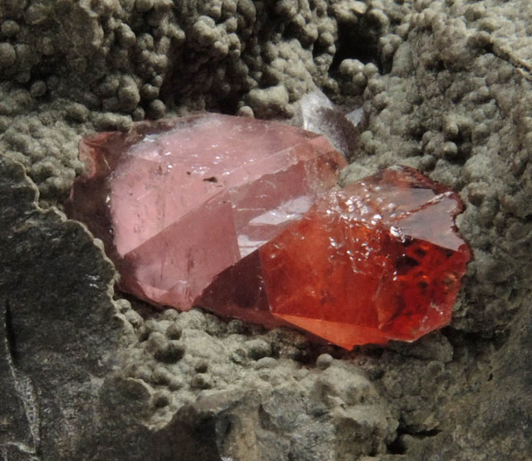 Rhodochrosite from N'Chwaning Mine, Kalahari Manganese Field, Northern Cape Province, South Africa