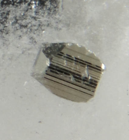 Quartz with Pyrite crystal inclusion (polished) from São José da Safira, Minas Gerais, Brazil