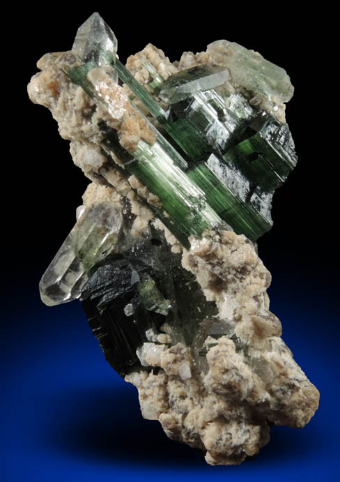 Elbaite Tourmaline, Quartz, Muscovite and Lepidolite from Barra do Salinas, Coronel Murta, Minas Gerais, Brazil