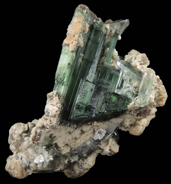 Elbaite Tourmaline, Quartz, Muscovite and Lepidolite from Barra do Salinas, Coronel Murta, Minas Gerais, Brazil