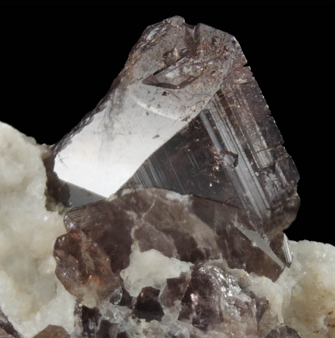 Axinite-(Fe) from Bourg d'Oisans, Isere, Dauphin Region, Rhone-Alpes, France (Type Locality for Axinite-(Fe))