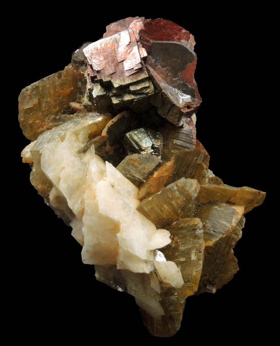 Chalcopyrite, Siderite, Dolomite from Morro Velho Mine, Nova Lima, Minas Gerais, Brazil