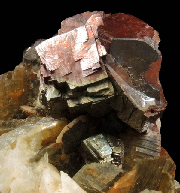 Chalcopyrite, Siderite, Dolomite from Morro Velho Mine, Nova Lima, Minas Gerais, Brazil