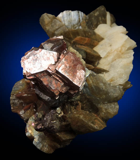 Chalcopyrite, Siderite, Dolomite from Morro Velho Mine, Nova Lima, Minas Gerais, Brazil