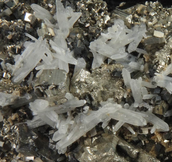 Pyrite with Quartz from Pachapaqui Mine, Bolognesi Province, Ancash Department, Peru