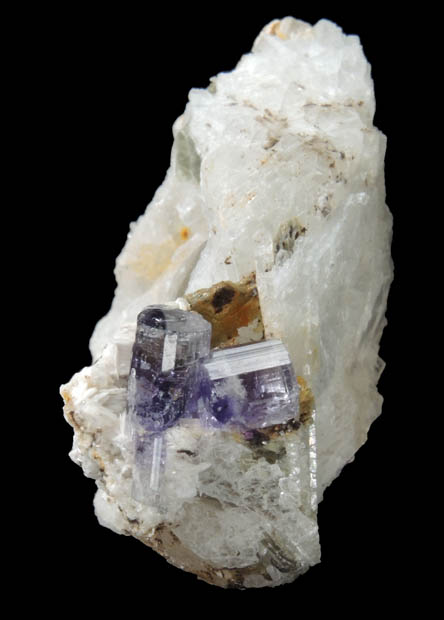 Fluorapatite on Albite from Lavra da Golconda, near Governador Valadares, Minas Gerais, Brazil