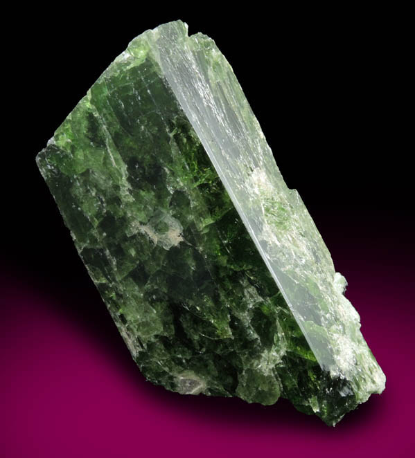 Diopside var. Chrome Diopside from Malacacheta, Minas Gerais, Brazil