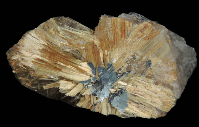 Rutile and Hematite in Smoky Quartz from Novo Horizonte, Bahia, Brazil