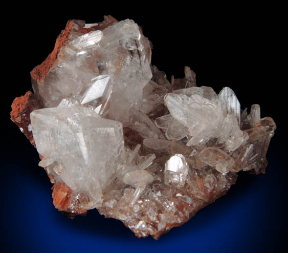 Hemimorphite and Calcite from Mina Ojuela, Mapimi, Durango, Mexico