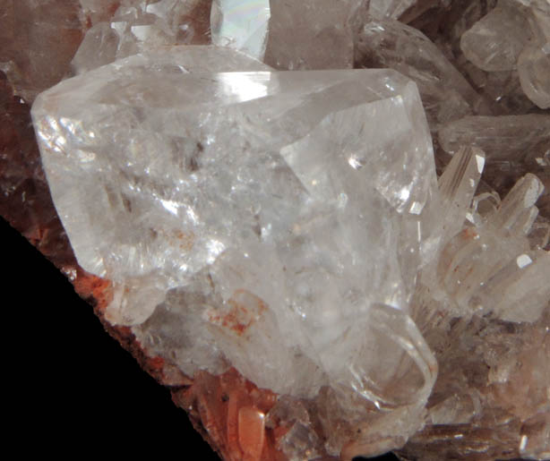 Hemimorphite and Calcite from Mina Ojuela, Mapimi, Durango, Mexico