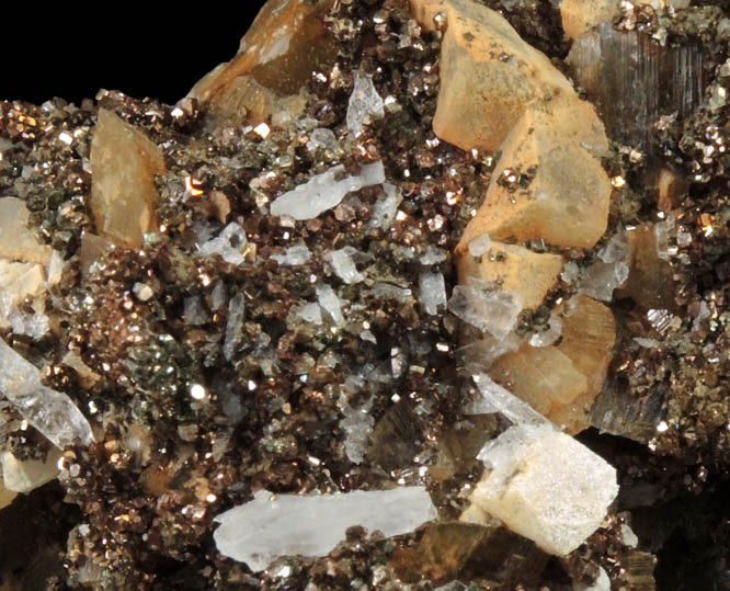 Siderite with Dolomite and Chalcopyrite from Morro Velho Mine, Nova Lima, Minas Gerais, Brazil