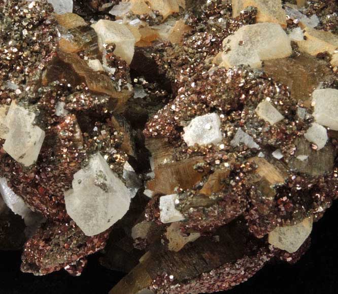 Siderite with Dolomite and Chalcopyrite from Morro Velho Mine, Nova Lima, Minas Gerais, Brazil