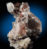 Quartz over Quartz with Hematite inclusion and Magnesite from Brumado District, Serra das guas, Bahia, Brazil
