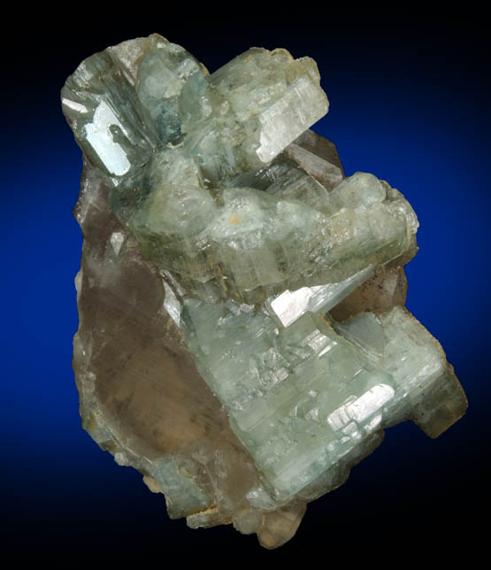 Fluorapatite on Quartz from So Geraldo do Baixio, Minas Gerais, Brazil