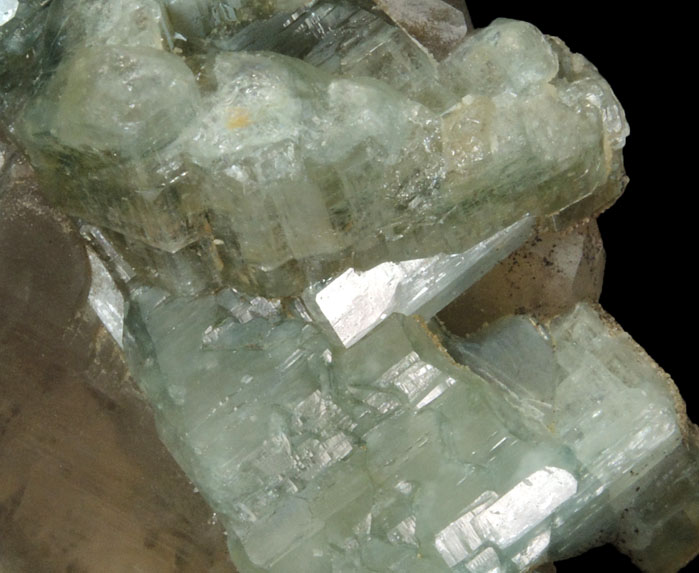 Fluorapatite on Quartz from So Geraldo do Baixio, Minas Gerais, Brazil